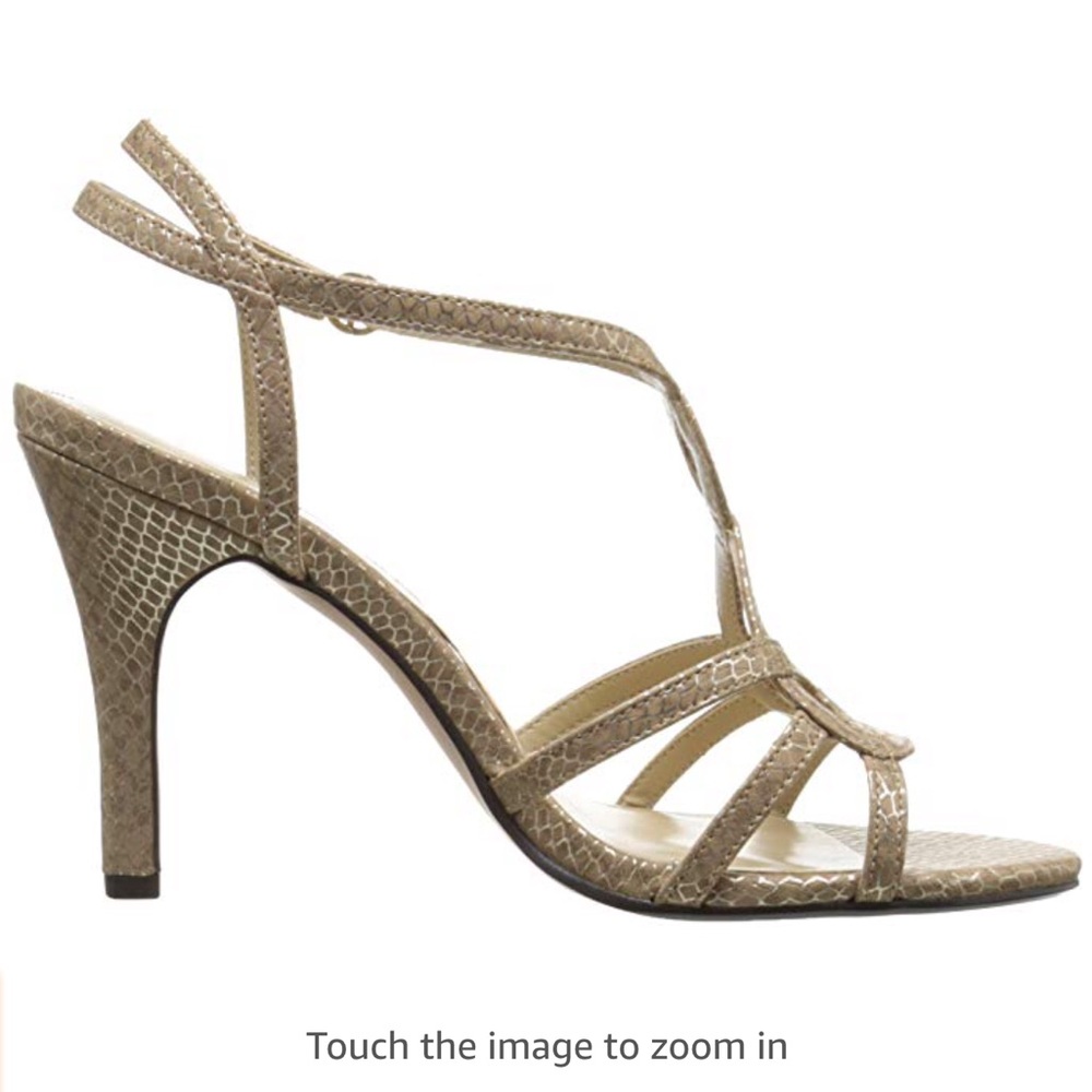 ADRIENNE VITTADINI SIZE 6 GOLD GROVIS DRESS SANDAL - Picture 4 of 8